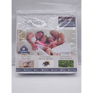SafeRest  Premium  Mattress Protector Breathable Size Twin XL New Fitted Style